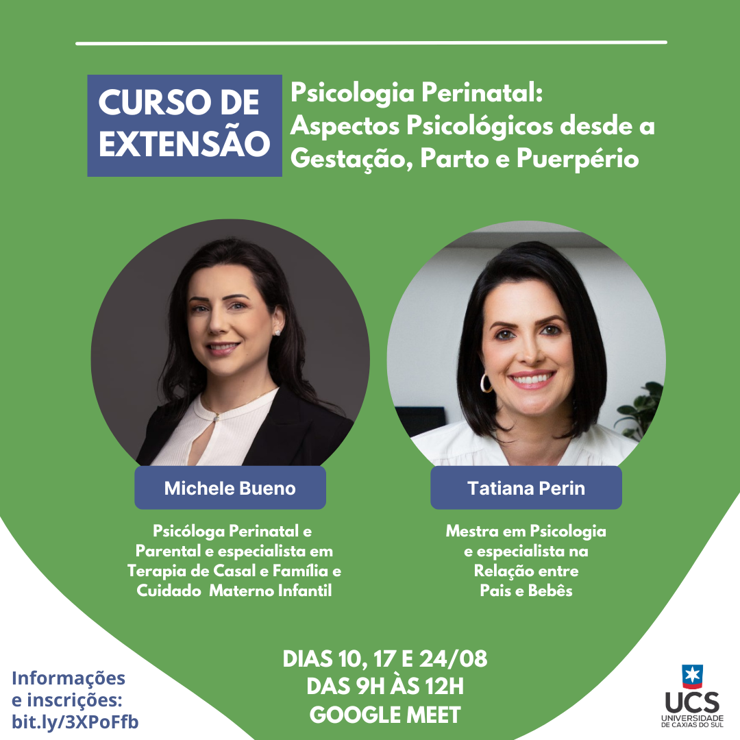 Curso: Psicologia Perinatal: aspectos psicológicos desde a gestação, parto e puerpério